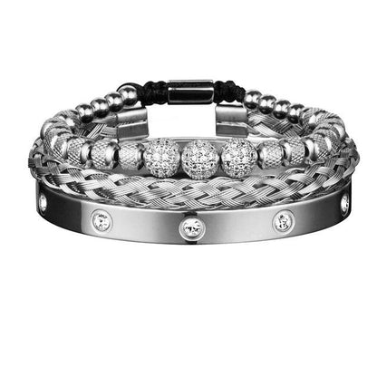 Royal Brilliance Premium Edelstahl Armband - Welt-DerMaenner